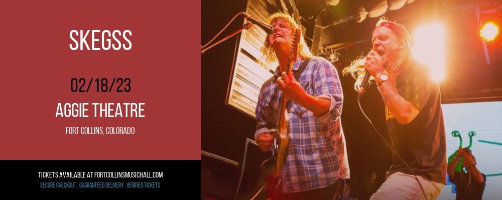 Skegss at Aggie Theatre tickets Skegss at Aggie Theatre