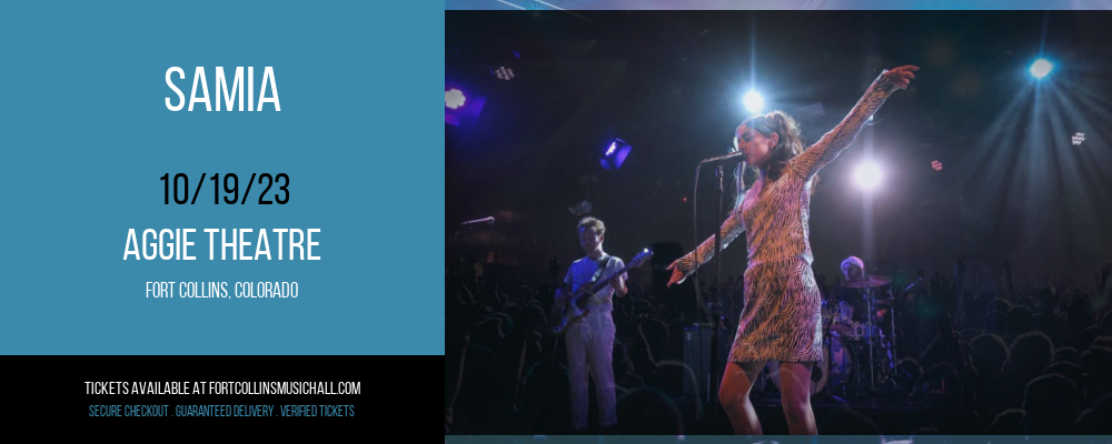Samia at Aggie Theatre