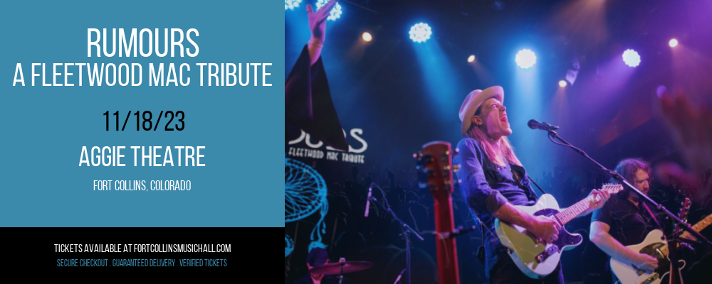 Rumours - A Fleetwood Mac Tribute at Aggie Theatre