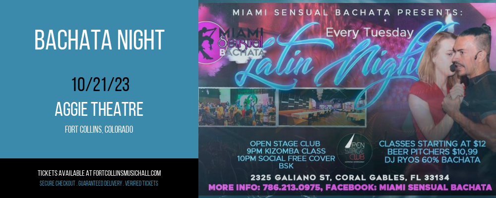 Bachata Night at Aggie Theatre
