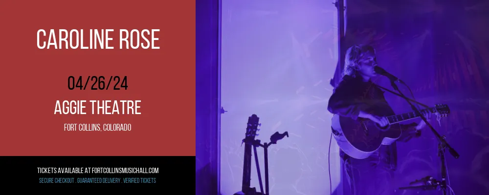 Caroline Rose at Aggie Theatre