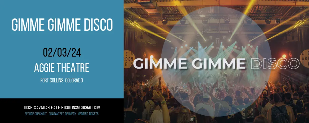 Gimme Gimme Disco at Aggie Theatre