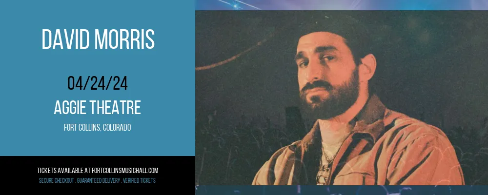 David Morris at Aggie Theatre
