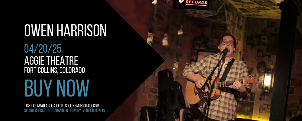 Owen Harrison at Aggie Theatre