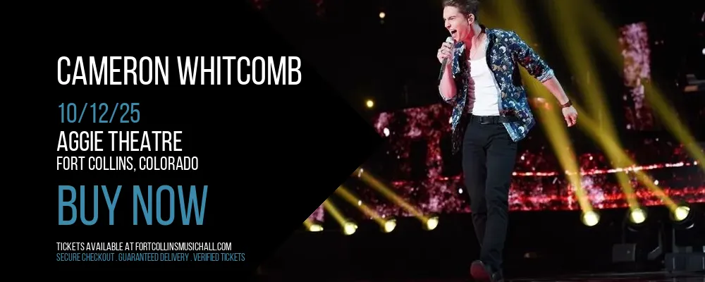 Cameron Whitcomb at Aggie Theatre