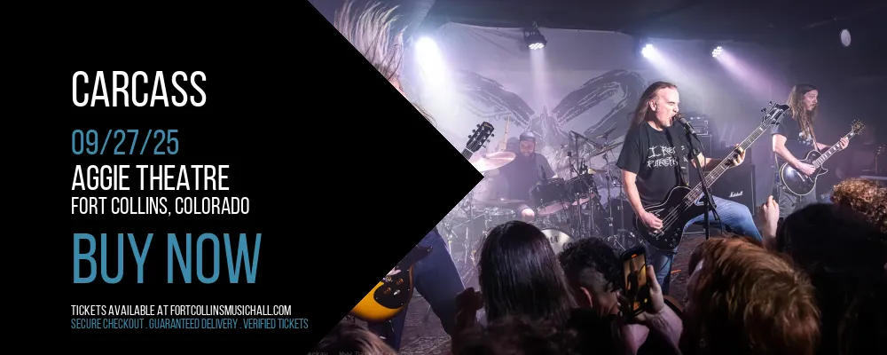 Carcass at Aggie Theatre