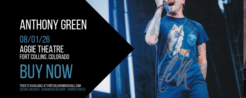 Anthony Green at Aggie Theatre